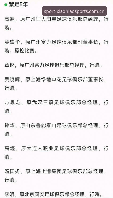 足球圈地震式整顿，资深用户带你读懂足协第三批禁足名单